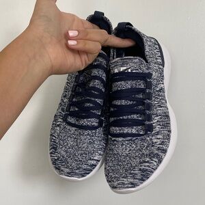 Stylish Navy Knit Women's Sneakers